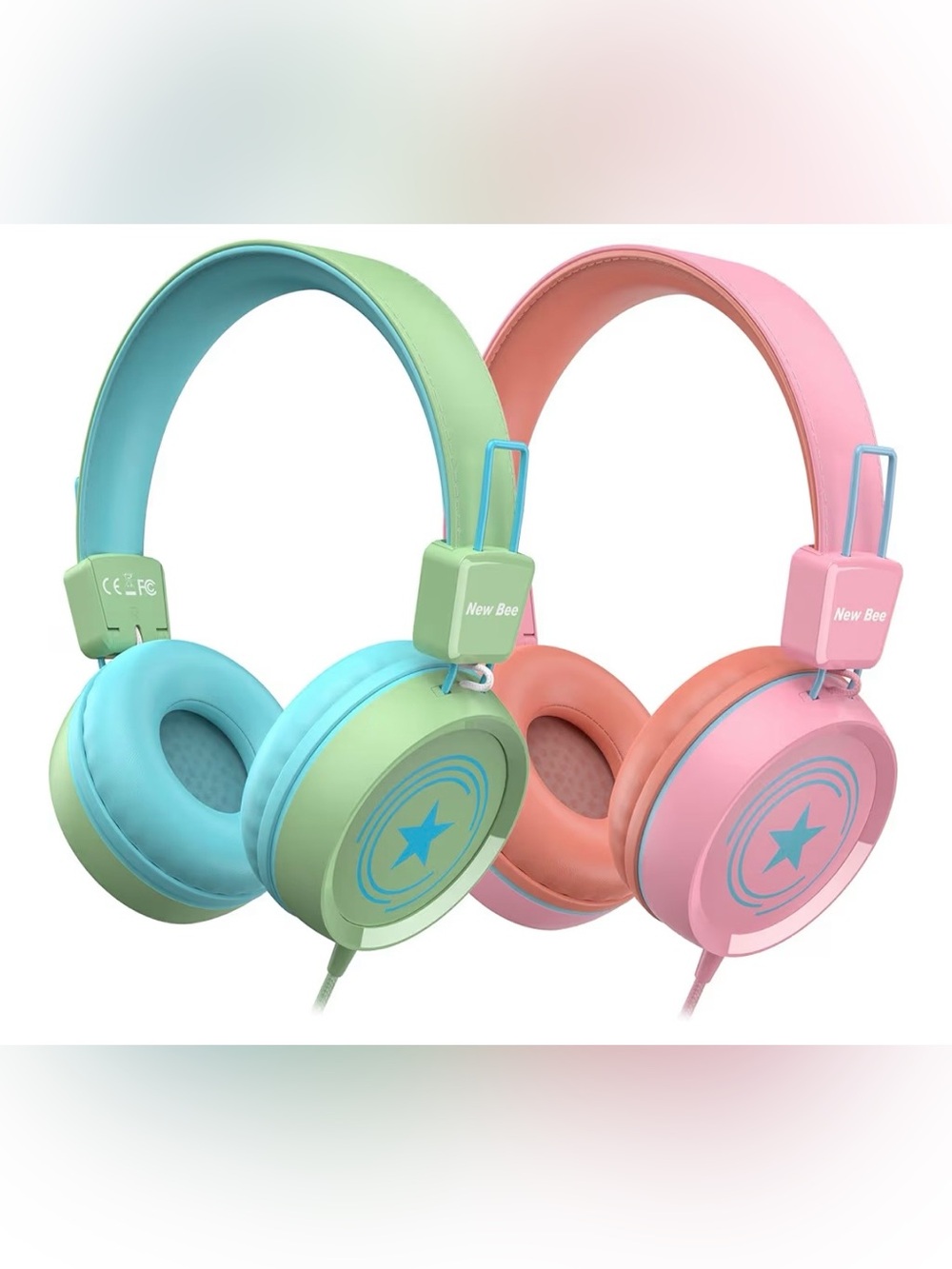 2 Pack Kids Headphones with Microphone